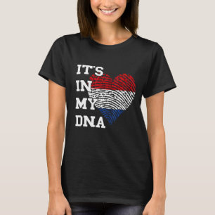 Het is in mijn DNA Nederland vlag Nederlandse vlag T-shirt