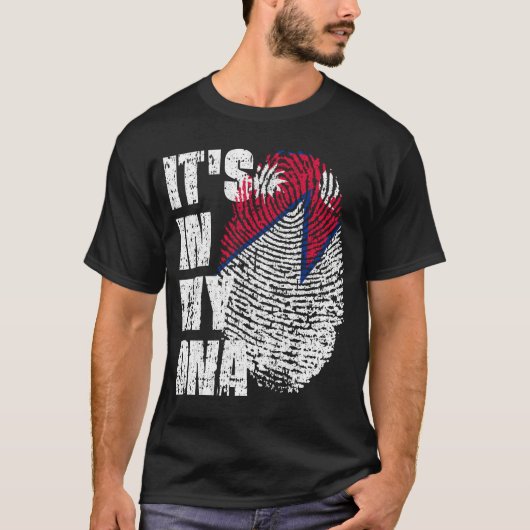 HET IS IN MIJN DNA Nepal Flag Boy Girl Gift T-shirt (Voorkant)