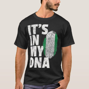 HET IS IN MIJN DNA Nigeria Vlag Pride National Roo T-shirt