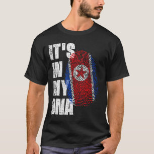 HET IS IN MIJN DNA Noord-Korea vlag T-shirt
