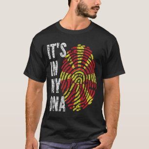 HET IS IN MIJN DNA Noord-Macedonië Vlag Mannen Kin T-shirt