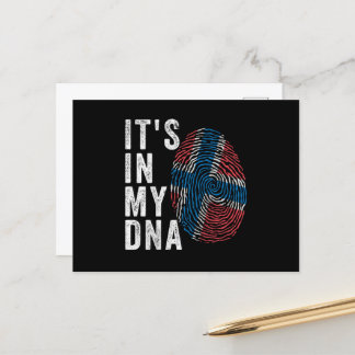 Het is in mijn DNA - Noorwegen vlag Briefkaart