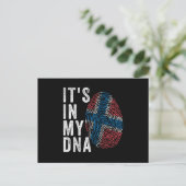 Het is in mijn DNA - Noorwegen vlag Briefkaart (Staand voorkant)