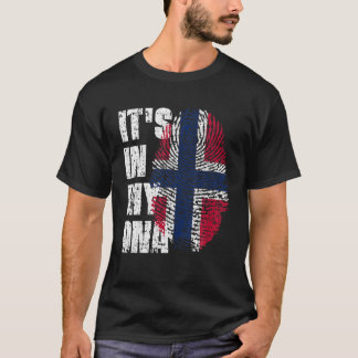 HET IS IN MIJN DNA Noorwegen Vlag Noors T-shirt