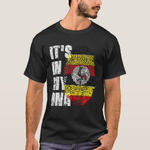 HET IS IN MIJN DNA Oeganda Flag Ugandan T-shirt