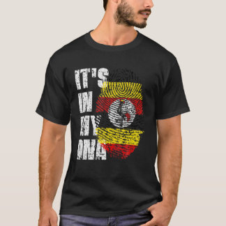 HET IS IN MIJN DNA Oeganda Flag Ugandan T-shirt