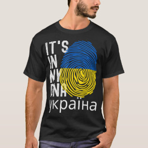 Het is in mijn DNA Oekraïense Onafhankelijkheidsda T-shirt