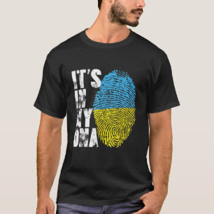 Het is in mijn DNA Oekraïense T-shirt van de vlag