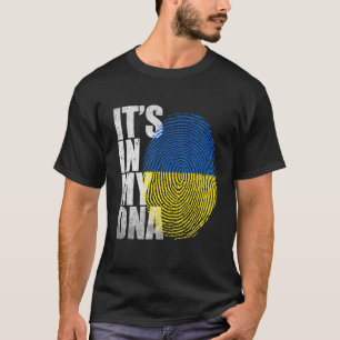 Het is in mijn DNA-Oekraïense vlag Oekraïnse Manne T-shirt