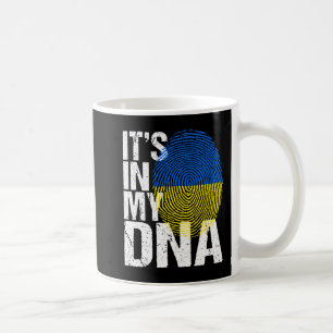 Het is in mijn DNA Oekraïne Oekraïense Mannen met Koffiemok