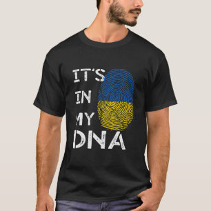 Het is in mijn DNA Oekraïne Oekraïense vlag T-shirt
