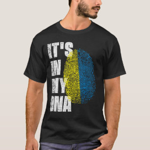 HET IS IN MIJN DNA-Oekraïnse vlag T-shirt