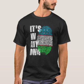 HET IS IN MIJN DNA Oezbekistan Vlag Oezbeeks T-shirt