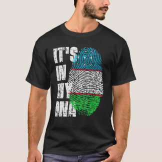 Het is in mijn Dna Oezbekistan-vlag Oezbekistan T-shirt