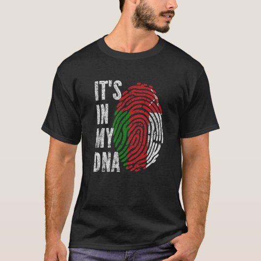 HET IS IN MIJN DNA Oman Flag Funny Omani T-shirt (Voorkant)