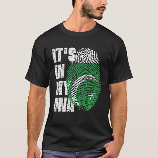 HET IS IN MIJN DNA Pakistan Flag Pakistani T-shirt (Voorkant)