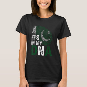 Het is in mijn DNA Pakistan vlag, een patriotticum T-shirt
