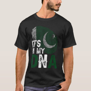 Het is in mijn DNA Pakistan vlag, een patriotticum T-shirt