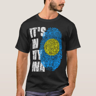 HET IS IN MIJN DNA-Palau Flag Boy Girl Gift T-shirt