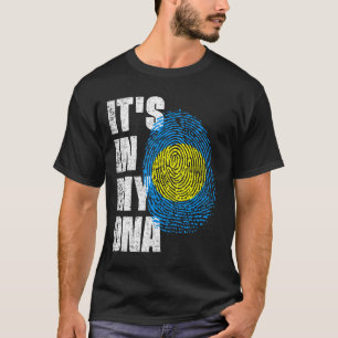 HET IS IN MIJN DNA-Palau-vlag T-shirt