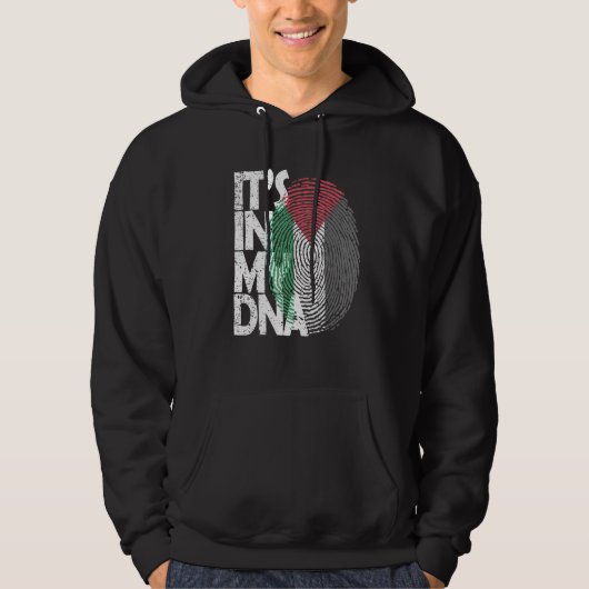 Het is in mijn Dna Palestijnse Arabische Palestijn Hoodie (Voorkant)