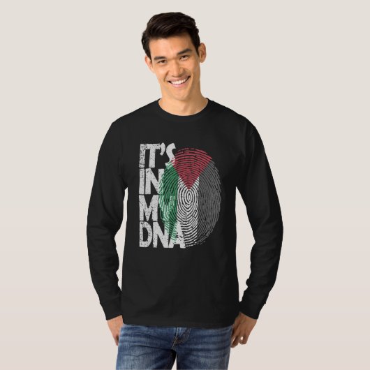Het is in mijn Dna Palestijnse Arabische Palestijn T-shirt (Voorkant volledig)