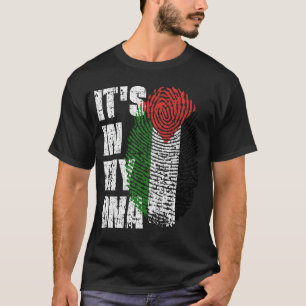 HET IS IN MIJN DNA Palestine Flag Boy Girl Gift T-shirt