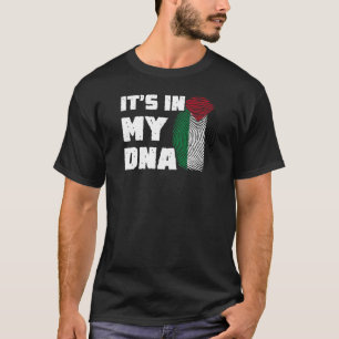 Het is in mijn DNA Palestine Flag Fingerprint Mann T-shirt
