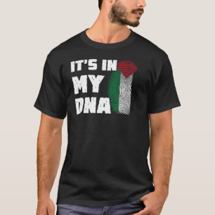 Het is in mijn DNA Palestine Flag Fingerprint Mann T-shirt