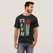 HET IS IN MIJN DNA Palestine Flag Mannen Vrouwen K T-shirt (Voorkant volledig)