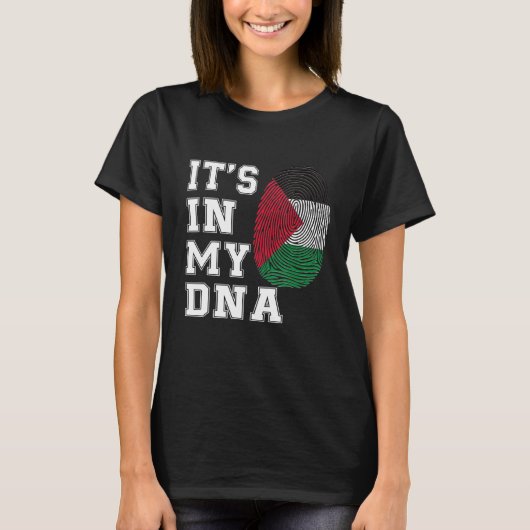 Het is in mijn DNA Palestine Proud Gift Palestine  T-shirt (Voorkant)
