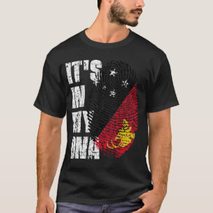 HET IS IN MIJN DNA Papoea-Nieuw-Guinea Flag Boy Gi T-shirt