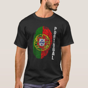 Het is in mijn dna Portugal grafische kaart voor m T-shirt