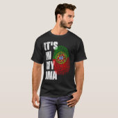 HET IS IN MIJN DNA Portugal Vlag T-shirt (Voorkant volledig)