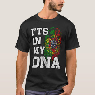 Het is in mijn DNA Portugese vingerafdruk Proud Po T-shirt