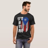 HET IS IN MIJN DNA Puerto Rico Flag Boy Girl Gift T-shirt (Voorkant volledig)