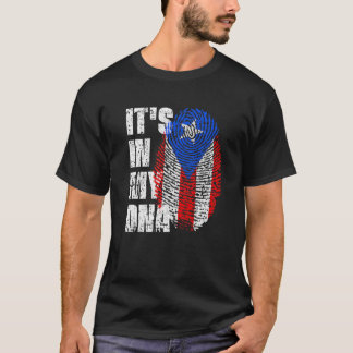 HET IS IN MIJN DNA Puerto Rico Flag Puerto Ricaan T-shirt
