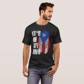 HET IS IN MIJN DNA Puerto Rico Flag Puerto Ricaan T-shirt (Voorkant volledig)