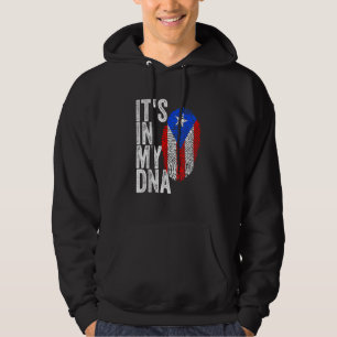 Het is in mijn DNA Puerto Rico vlag Afrikaanse tro Hoodie
