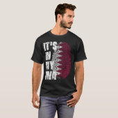 HET IS IN MIJN DNA Qatar Flag Boy Girl Gift T-shirt (Voorkant volledig)