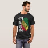 Het is in mijn Dna-republiek Congo-vlaggenkongo T-shirt (Voorkant volledig)