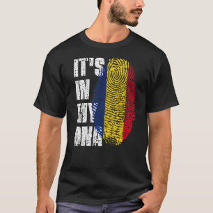 Het is in mijn DNA Roemenië vlag Roemeens T-shirt