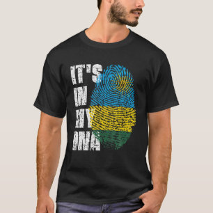 HET IS IN MIJN DNA Rwanda Flag Rwandan T-shirt