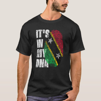 Het is in mijn dna Saint Kitts en Nevis Flag Kitti T-shirt