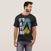 HET IS IN MIJN DNA Saint Lucia Flag Boy Girl Gift T-shirt (Voorkant volledig)