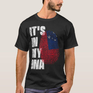 HET IS IN MIJN DNA-Samoa-vlag T-shirt