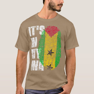 HET IS IN MIJN DNA Sao Tomé en Principe Flag Sao T T-shirt