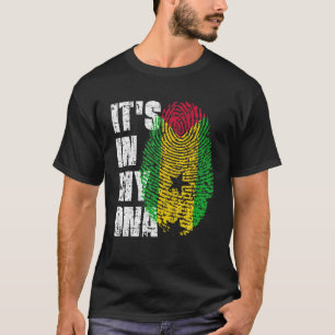 HET IS IN MIJN DNA Sao Tomé en Principe Flag Sao T T-shirt