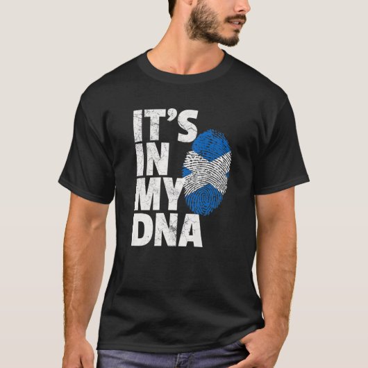 HET IS IN MIJN DNA Scottish Scotland Flag Official T-shirt (Voorkant)