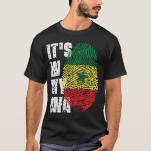 HET IS IN MIJN DNA Senegal Flag Boy Girl Gift T-shirt